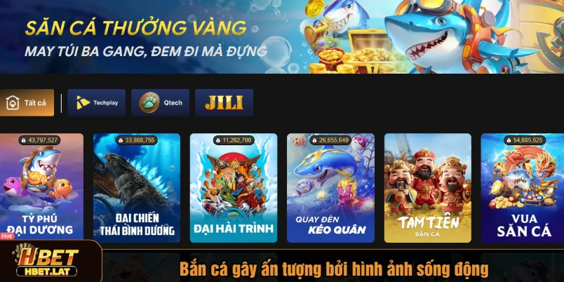 Bắn cá gây ấn tượng bởi hình ảnh sống động