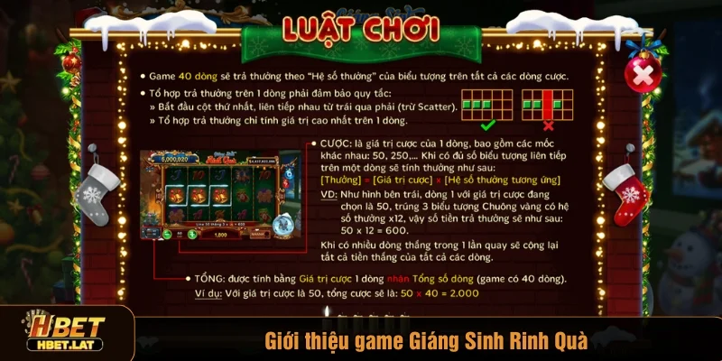 Giáng sinh rinh quà được xây dựng với phong cách rực rỡ