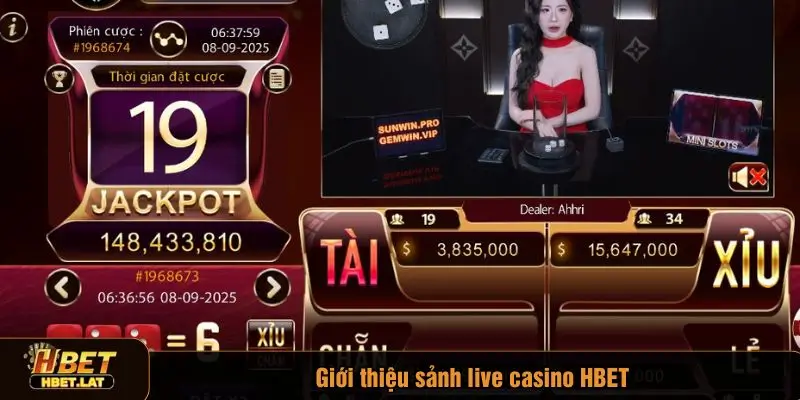 Live casino HBET là sảnh cược được nhiều người yêu thích