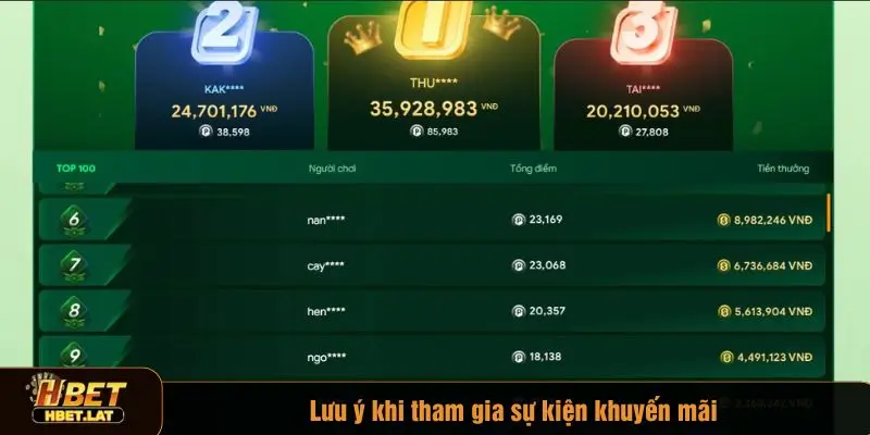 Một số lưu ý quan trọng khi tham gia khuyến mãi