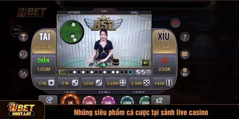Tài xỉu là trò chơi hot tại sảnh live casino
