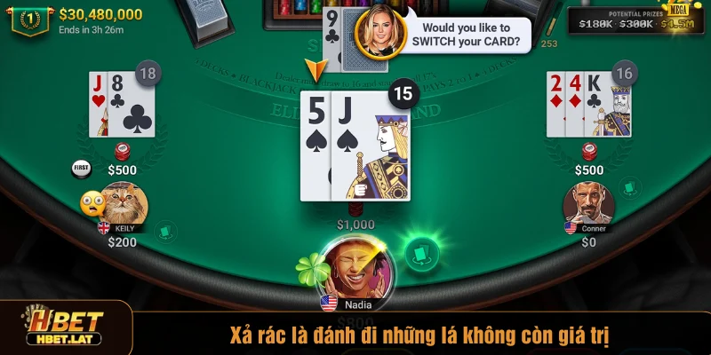 Xả rác là đánh đi những lá không còn giá trị