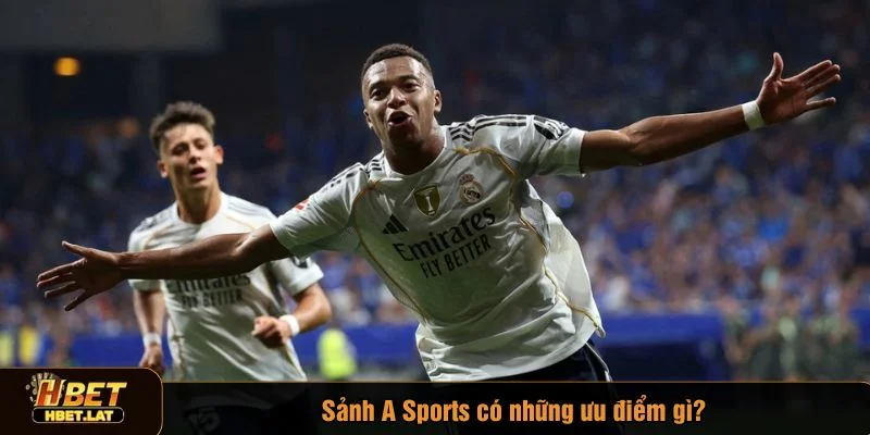 Giao diện của A Sports hướng tới sự gọn nhẹ