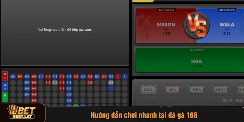 Hướng dẫn chơi đá gà 168 tại nhà cái HBET