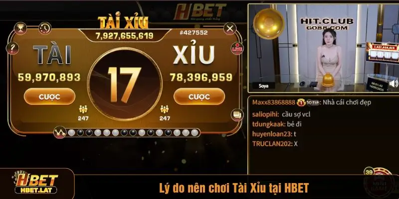 Tài Xỉu HBET mang lại nhiều ưu điểm nổi trội