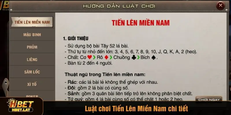 Tìm hiểu luật chơi đơn giản, dễ hiểu